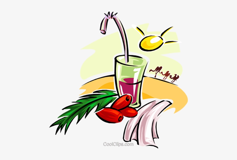 Tropical Drink Royalty Free Vector Clip Art Illustration - Illustration, transparent png download