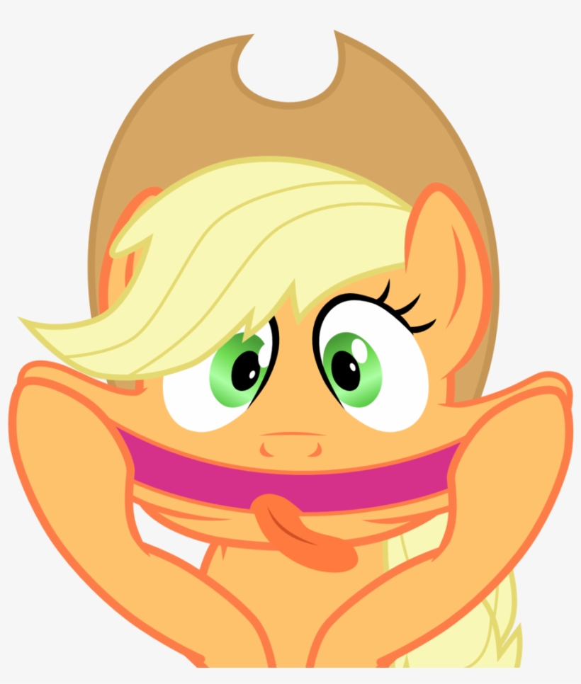 Chipmagnum, Funny Face, Safe, Simple Background, Transparent - My Little Pony Applejack Funny, transparent png download