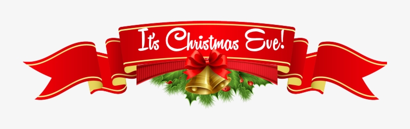 Christmas Eve - Red Ribbon Banner Png PNG Image | Transparent PNG Free