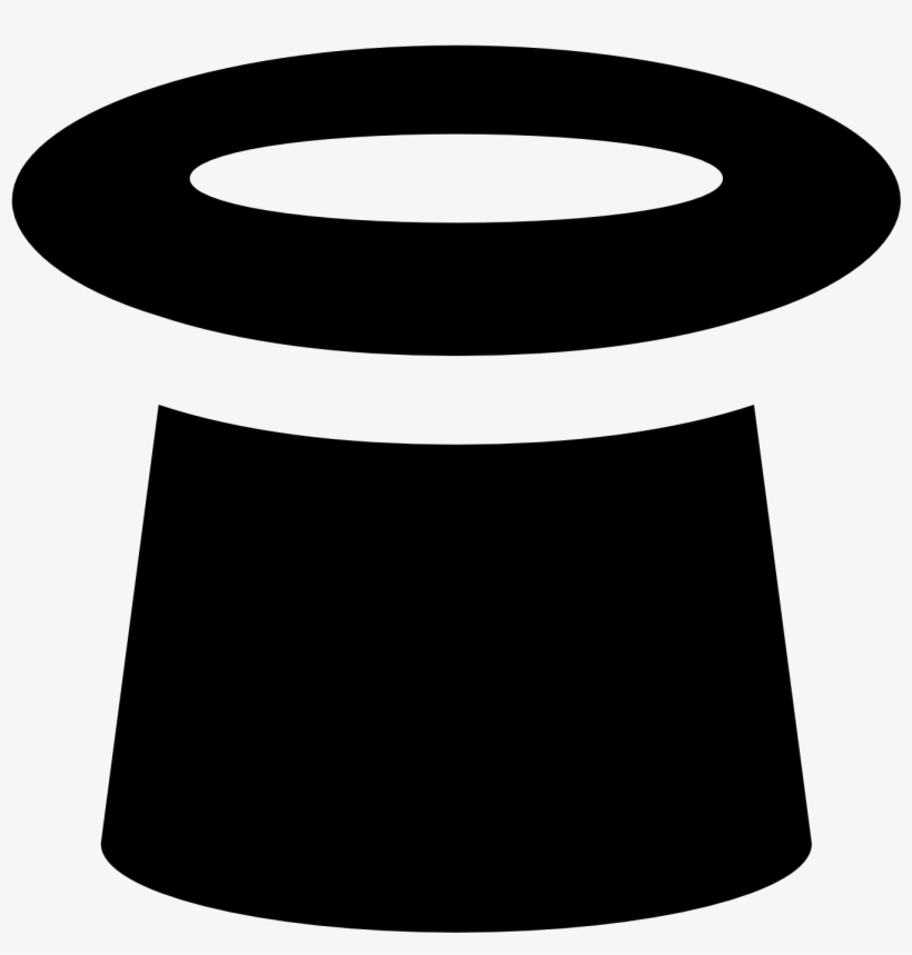 Upside Down Clipart Top Hat - Upside Down Top Hat Clipart, transparent png download