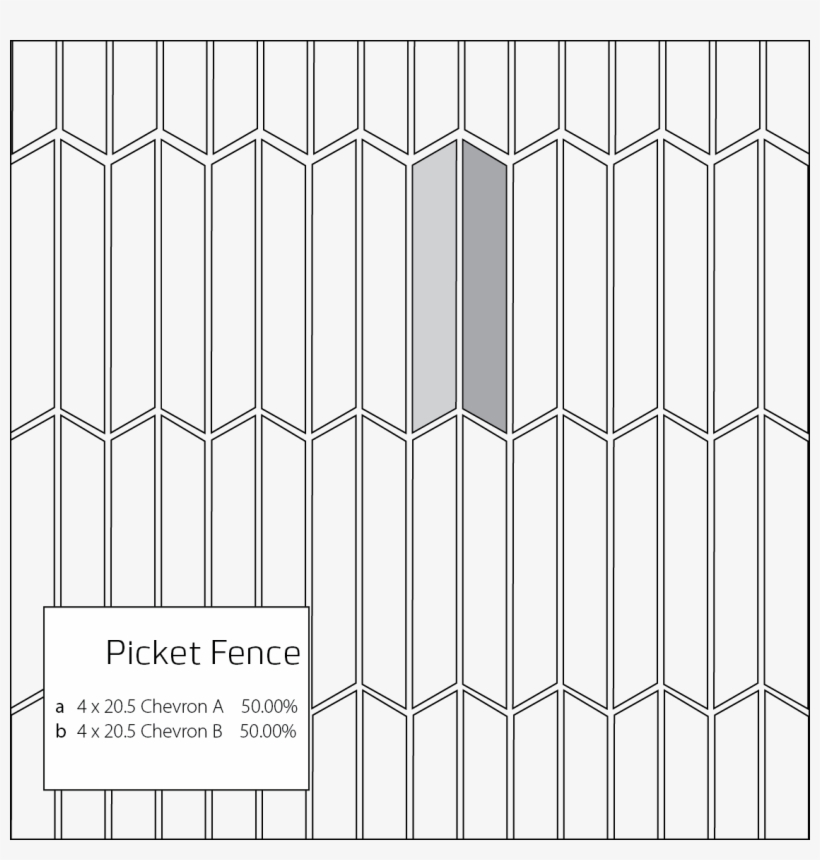 Tile Pattern Picket Fence - Tile, transparent png download