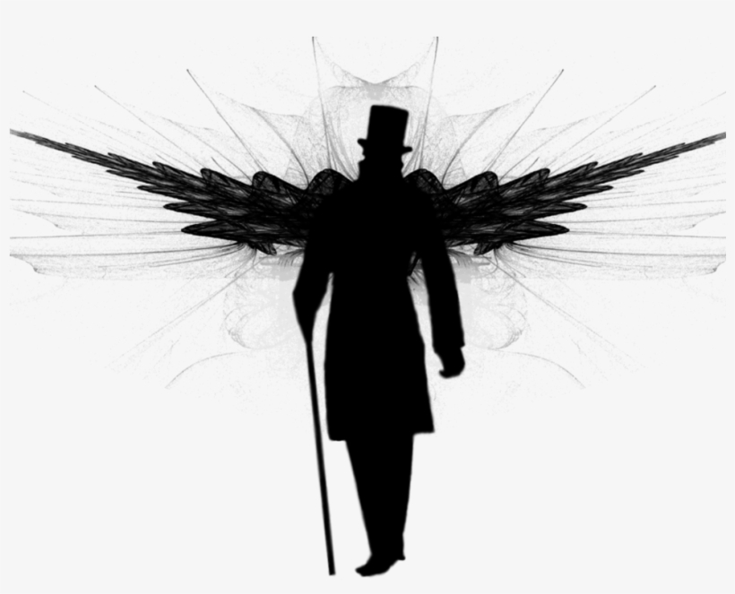 Free Png Vector Man With Tophat And Fractal Wings4 - Portable Network Graphics, transparent png download