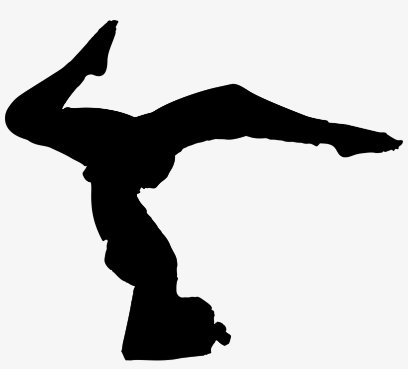 Big Image - Silhouette Of Yoga Poses, transparent png download