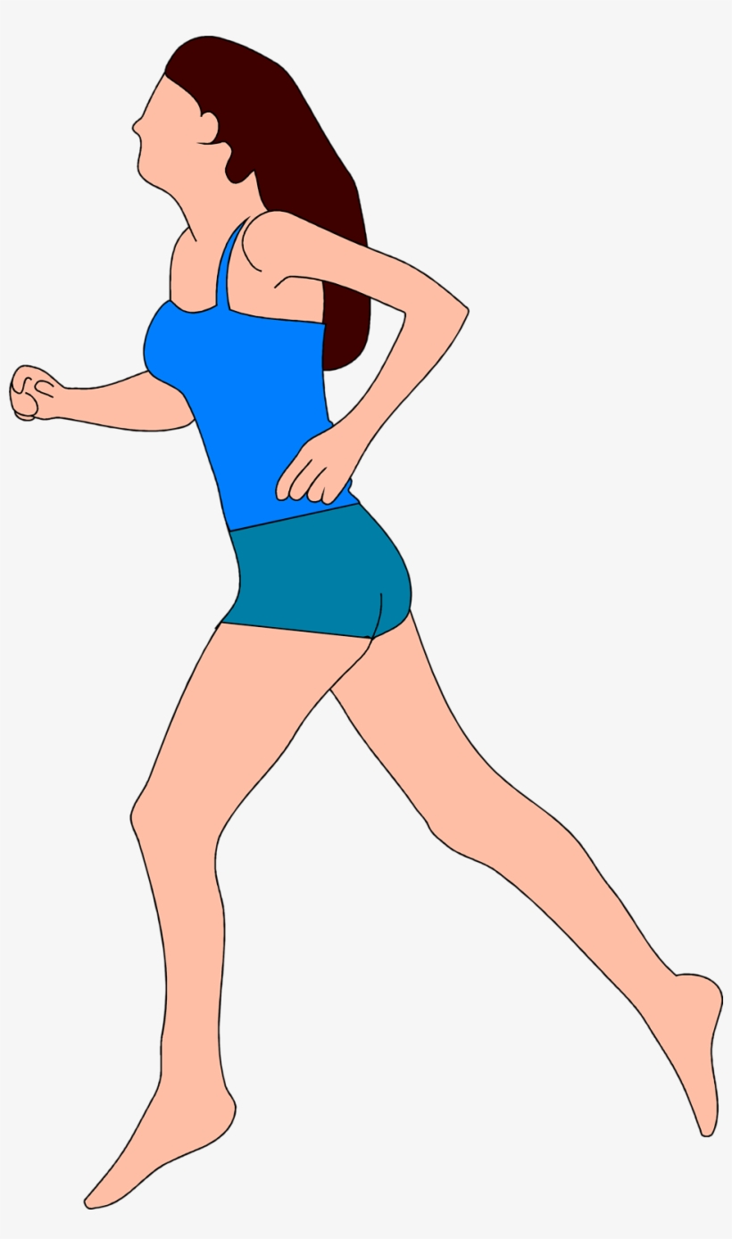Girl Jogging Clipart Images
