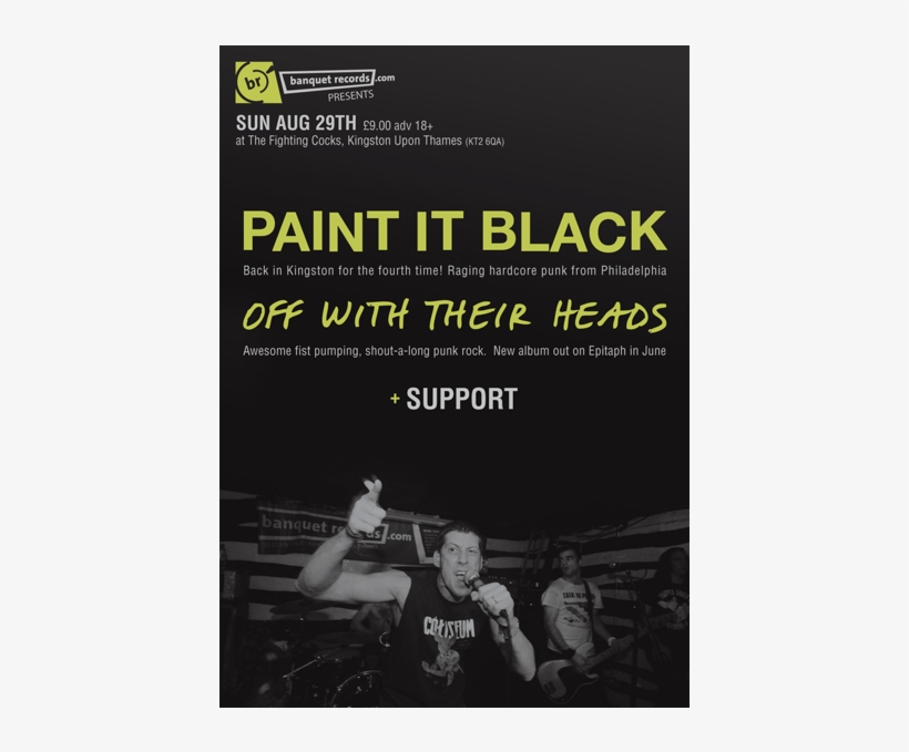 Paint It Black / Off With Their Heads / Pacer Sunday - Lady Gaga Monster Ball Tour, transparent png download