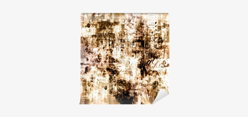Burnt Paper Background, Grunge Style Wall Mural • Pixers® - Insigne Tableau Abstrait 5 Pièces - Sepia, transparent png download