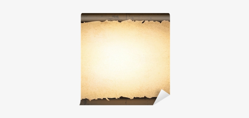 Burnt Paper At Wooden Background Wall Mural • Pixers® - Paper, transparent png download