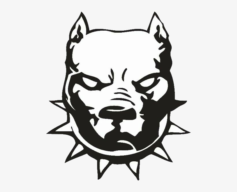 Pitbull Dog Cão Cachorro Cartoon Desenho @lucianoballac - Pitbull Logo Png, transparent png download
