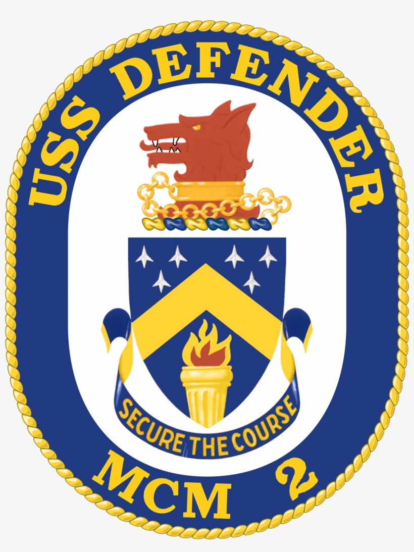 Uss Defender Mcm-2 Crest - International School Of Kuala Lumpur, transparent png download