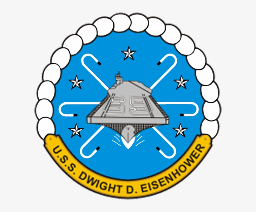 Uss Dwight D Eisenhower Cvn-69 Crest - Uss Dwight D Eisenhower Logo, transparent png download