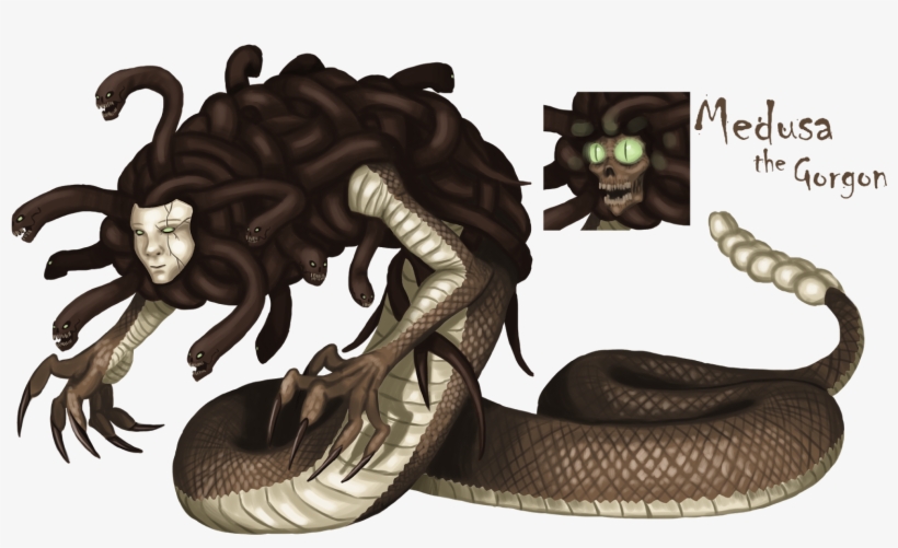 Http - //1 - Bp - Blogspot - Com/ Medusa Copy - Most Unique Monster Designs, transparent png download