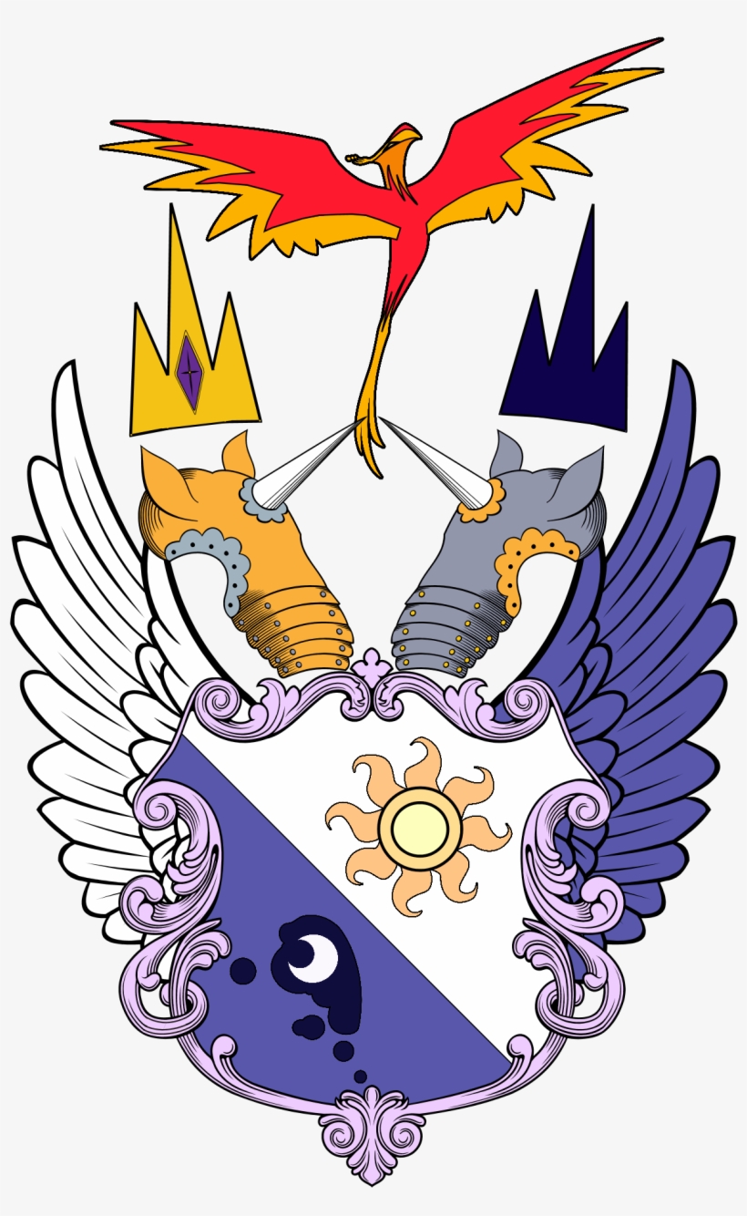 Lunar Clipart Crest - Mlp Coat Of Arms, transparent png download