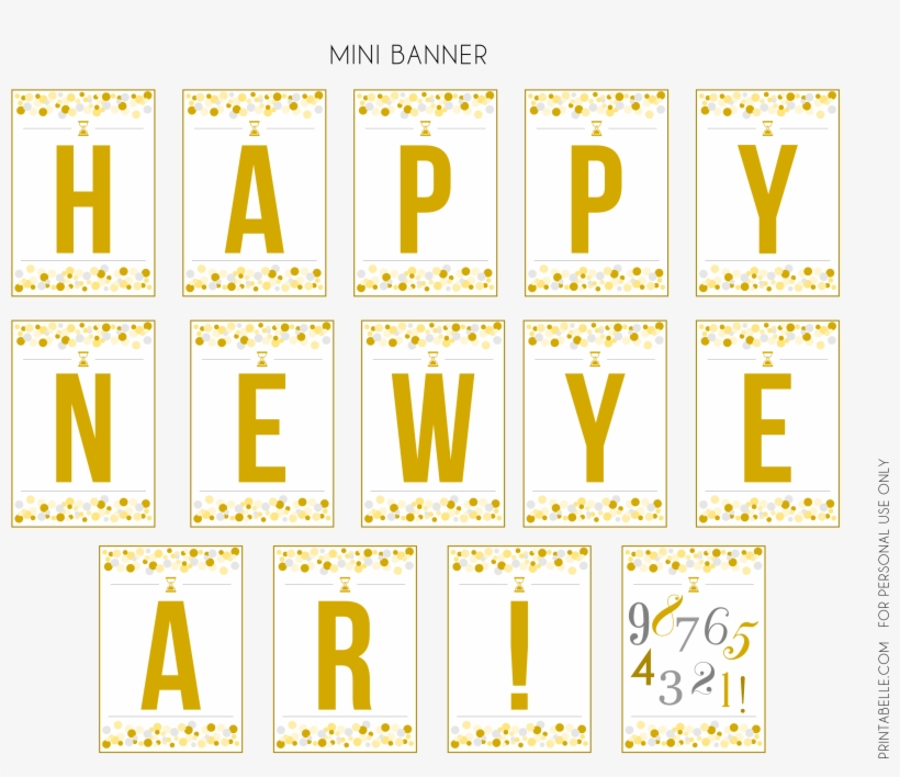 Download The Free New Year's Printables Here - Poster, transparent png download