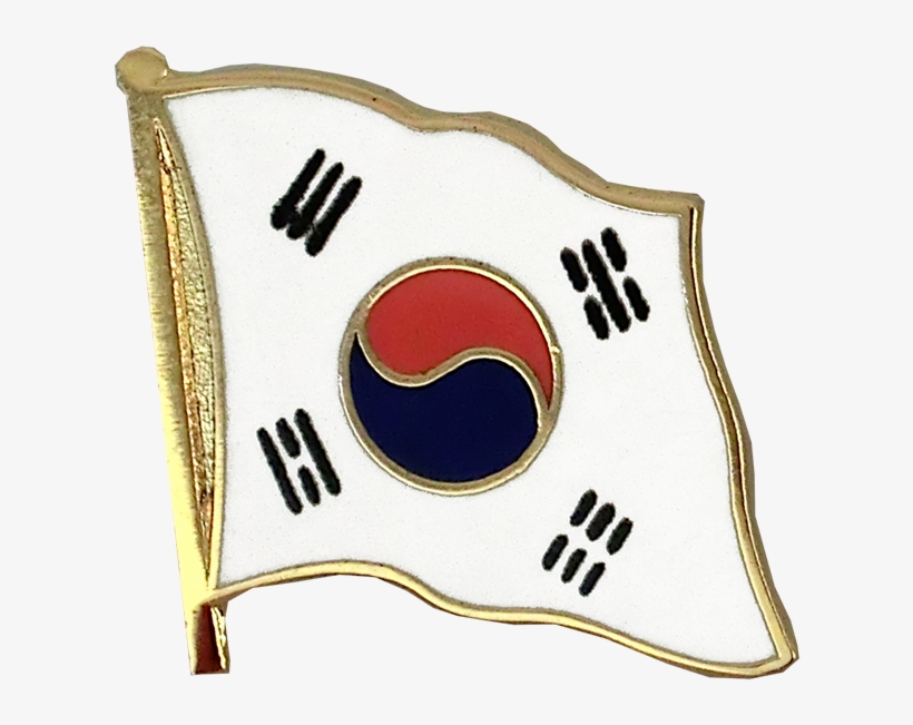 Flag Lapel Pin - South Korea - Flag Lapel Pin, transparent png download