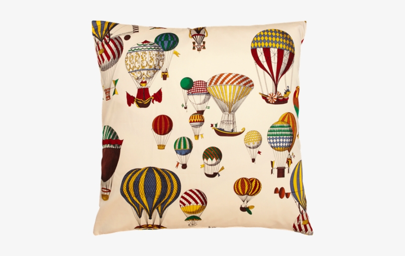 You Can Make Pillows From Hot Air Balloon Fabric & - Fornasetti, transparent png download