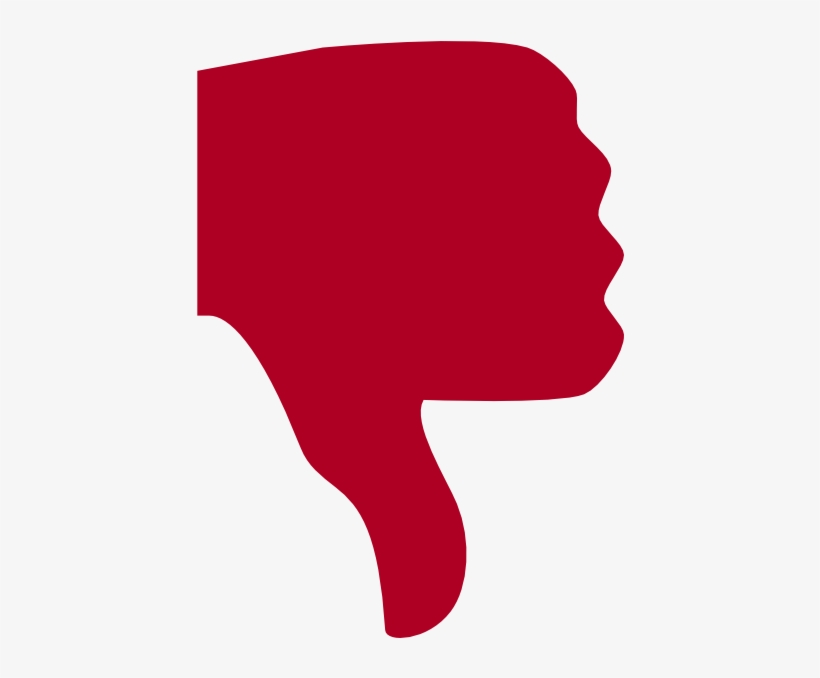 Positivo E Negativo - Red Thumb, transparent png download