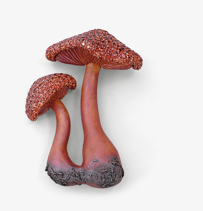 Red Mushroom Brooch - Jewellery, transparent png download