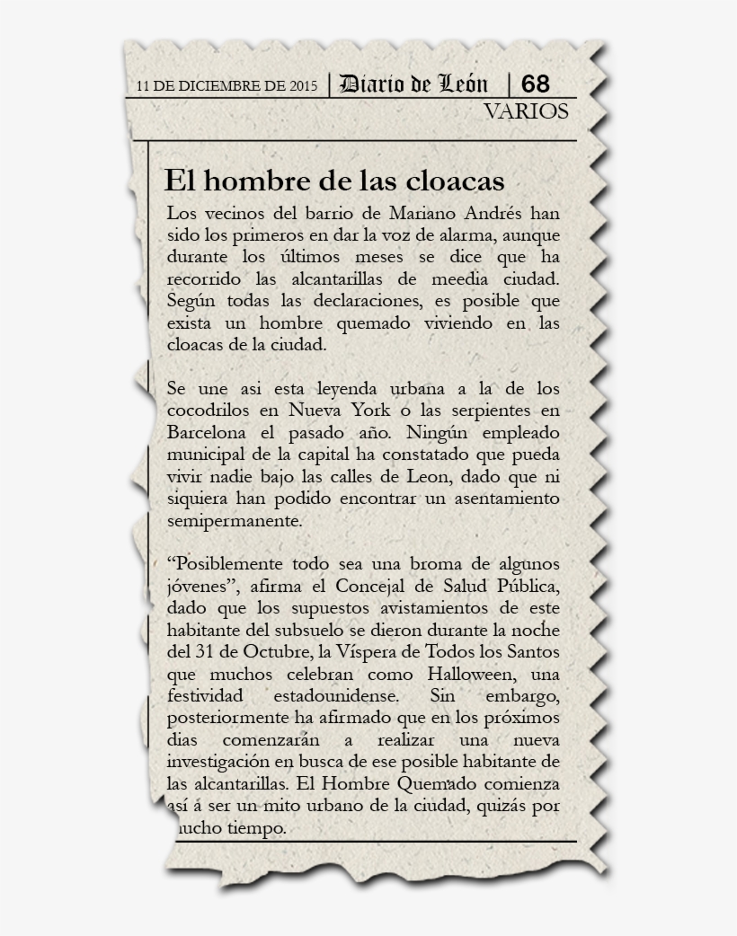Periódico Hombre Quemado - Number, transparent png download