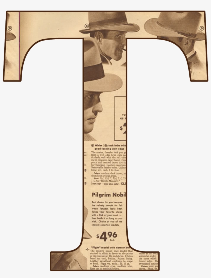 Alfabeto En Periodico Antiguot Alphabet Fonts, Alphabet - Letra T En Periodico, transparent png download