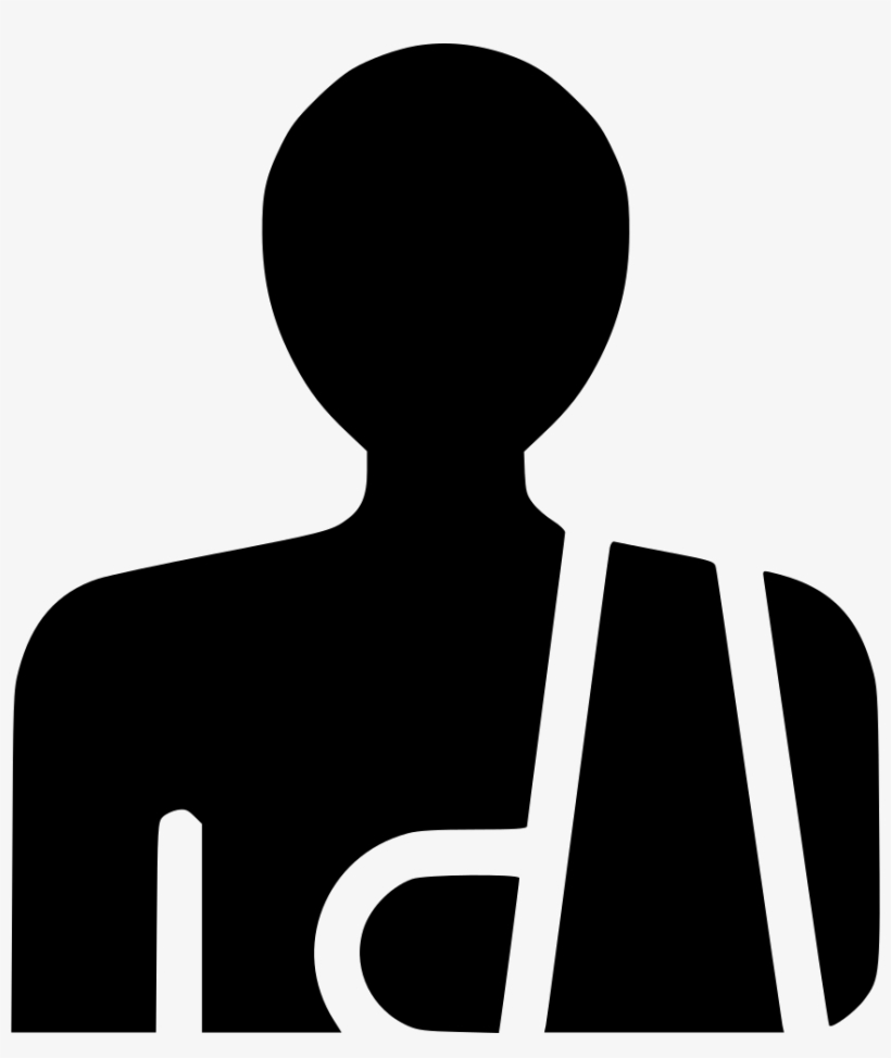 Sling Injury Patient Trauma Bandage Svg Png - Injury, transparent png download