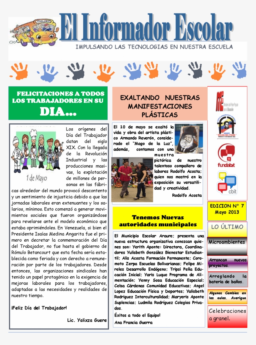 Cómo Hacer Un Periódico Escolar - School, transparent png download