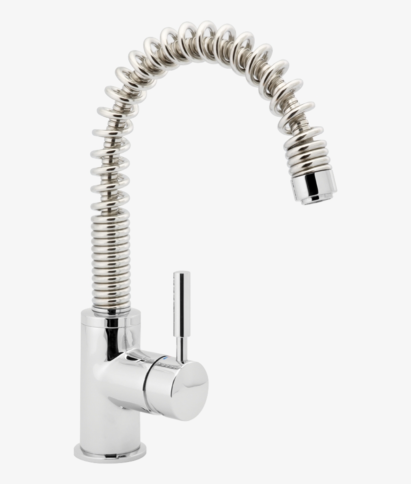 Slinky104 - Deva Slinky Mini Mono Kitchen Sink Mixer Tap, Chrome, transparent png download