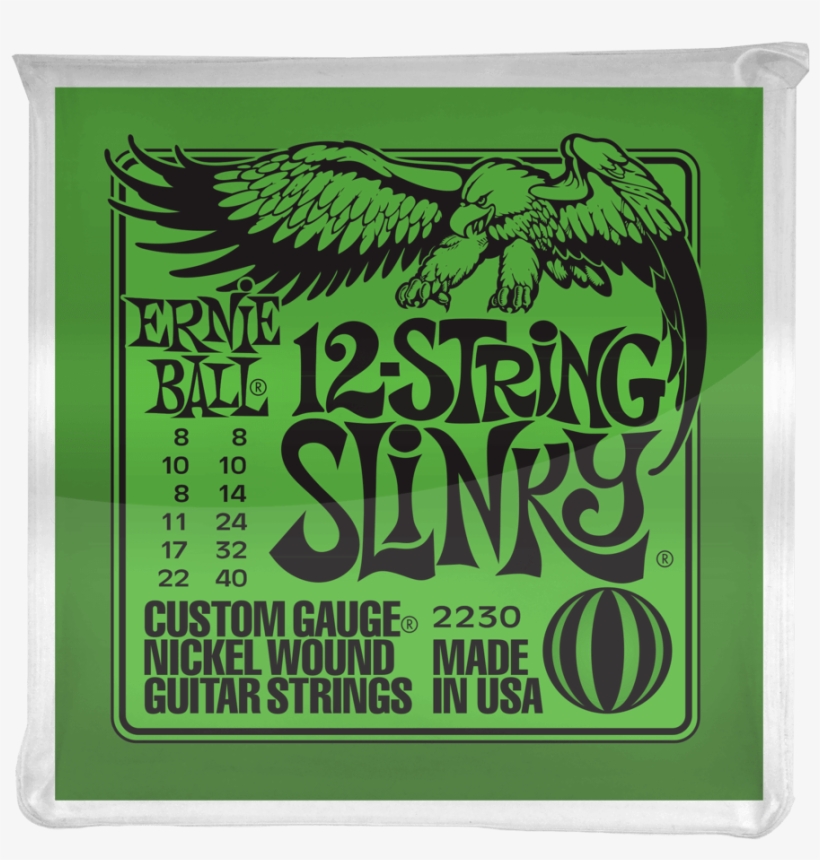 Ernie Ball 12-string Slinky - Ernie Ball Strings, transparent png download
