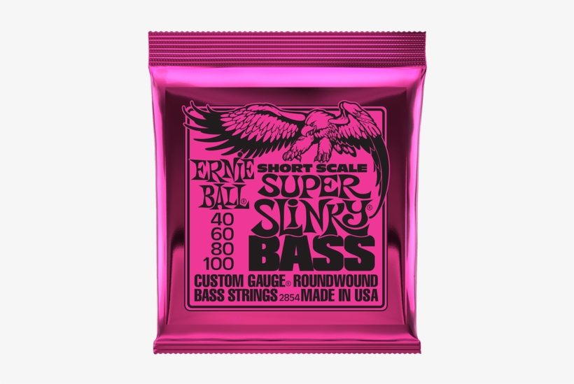 Ernie Ball 2854 Super Slinky Short Scale Nickel Wound - Ernie Ball 2832 Regular Slinky, transparent png download