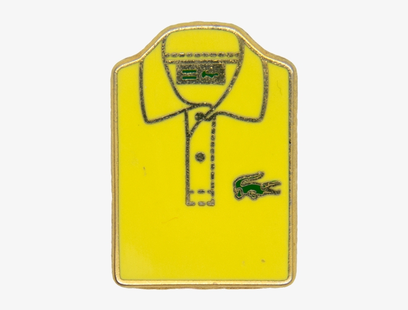 Lacoste Pin , Yellow - Polo Shirt, transparent png download