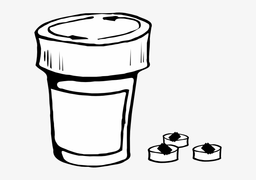 Pills And Bottle Icon Size - Pill Bottle Clip Art, transparent png download