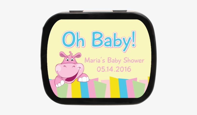Baby Hippo Personalized - Papier Peint Union-jack Girly, transparent png download