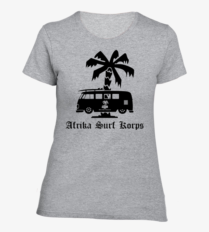 Afrika Surf Korps Bus Ladies' Crew T-shirt - Shopcool Minnie Mom Disney Family Fashion T-shirt For, transparent png download