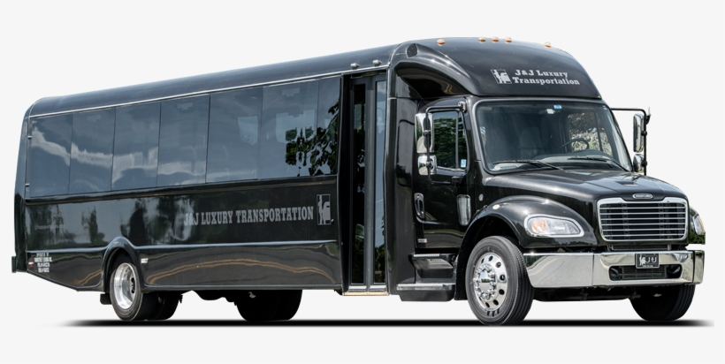 Freightliner 35 Passenger Bus - Freightliner Large Bus Black, transparent png download