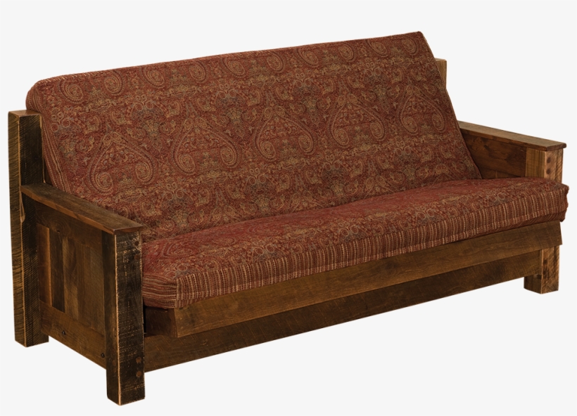 Barnwood Futon And Futon Cover - Fireside Lodge B13151 Barnwood Futon With 8 Inner-spring, transparent png download