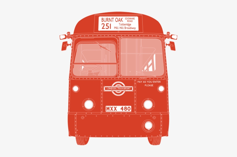 Front Illustration Of Aec Regal Iv Mxx - Aec Regal Vi, transparent png download