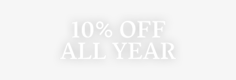 10% Off All Year - Calligraphy, transparent png download