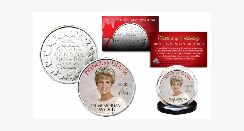 Princess Diana 1997-2017 20th Anniversary Royal Canadian, transparent png download