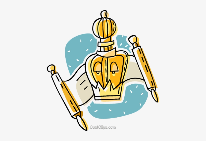 Scroll Jewish Faith Royalty Free Vector Clip Art Illustration - Clip Art, transparent png download