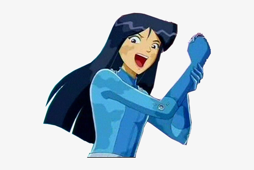 La Peau Mate Et Les Cheveux Bleu Foncé Aux Yeux Mauves, - Totally Spies Et Martin Mystère, transparent png download
