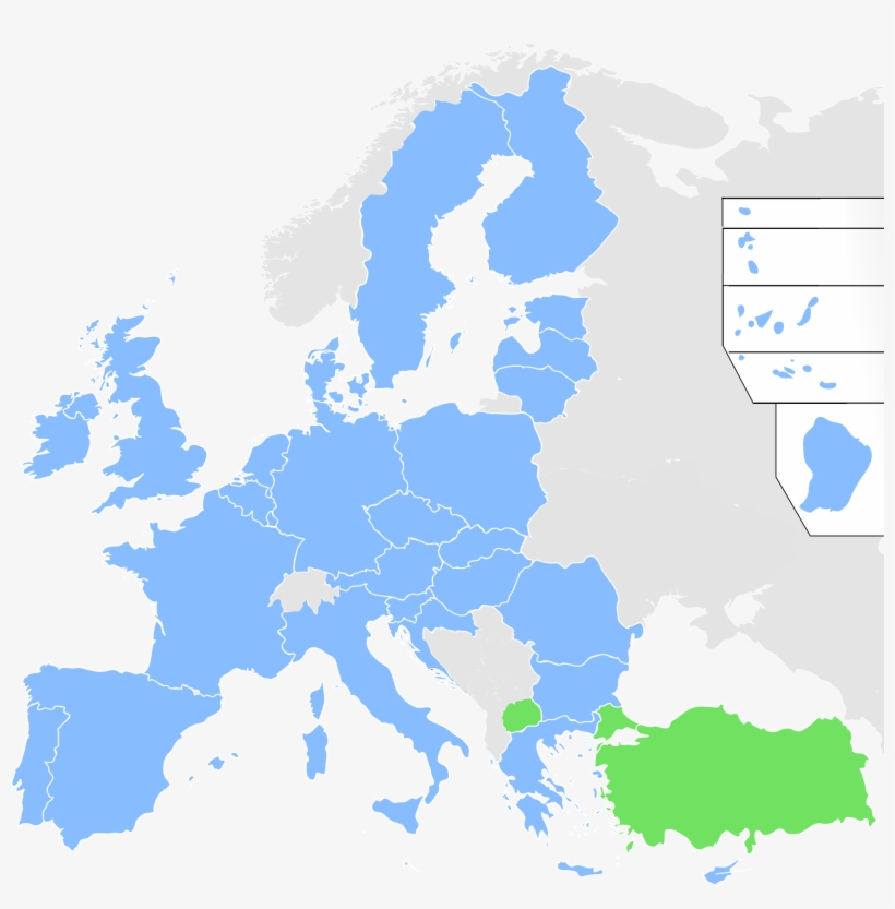 Open - European Union Free Map, transparent png download