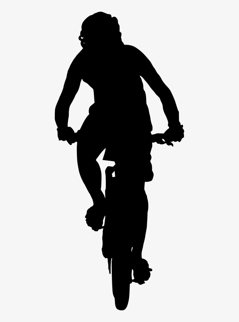 Png File Size - Black People Bike Png, transparent png download