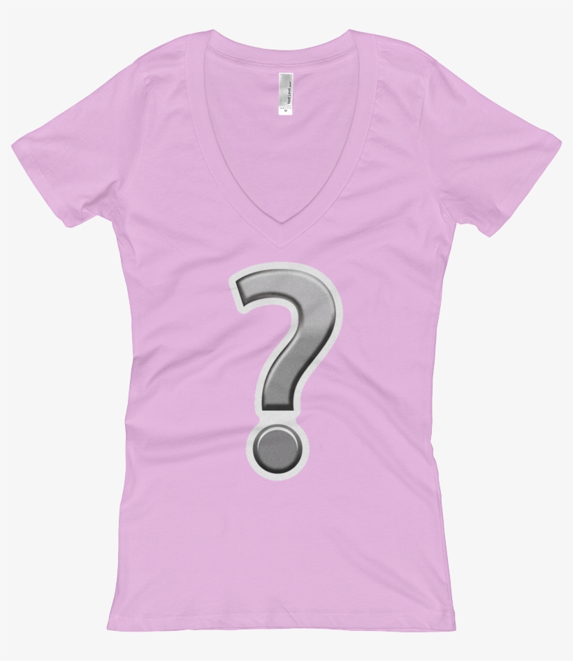 Women's Emoji V Neck - Number, transparent png download