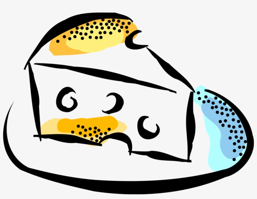 Vector Illustration Of Swiss Cheese With Holes Dairy, transparent png download