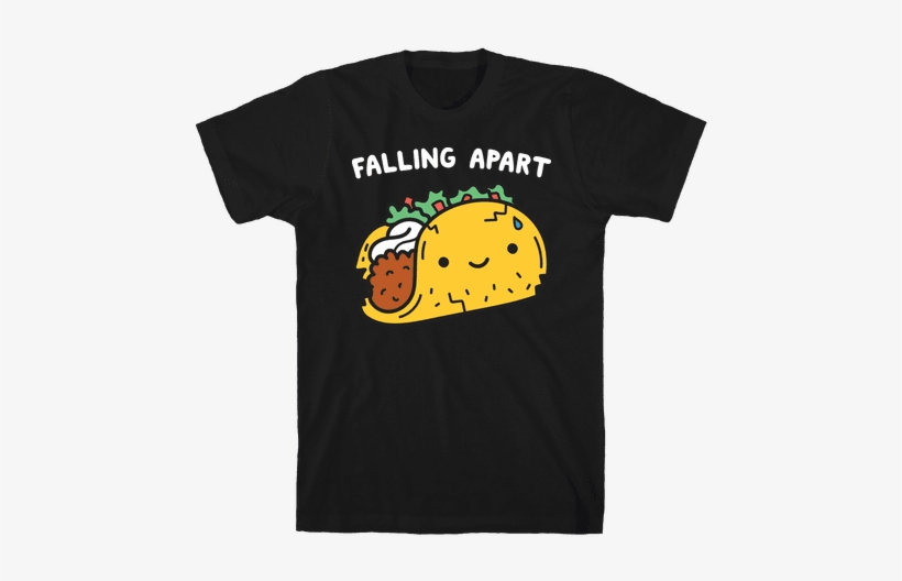 Falling Apart Taco Mens T-shirt - Trash Tshirt, transparent png download
