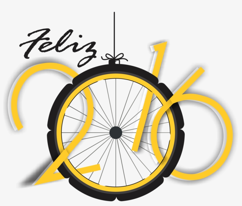 ¡¡¡ciclismo Base Aragonés Te Desea Feliz Año Nuevo - Bicycle, transparent png download