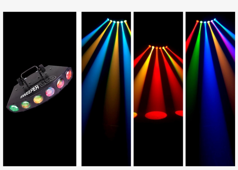 Iluminacion Tipo Monn 6 Rayos Leds Dmx Sweeper-led - Light-emitting Diode, transparent png download