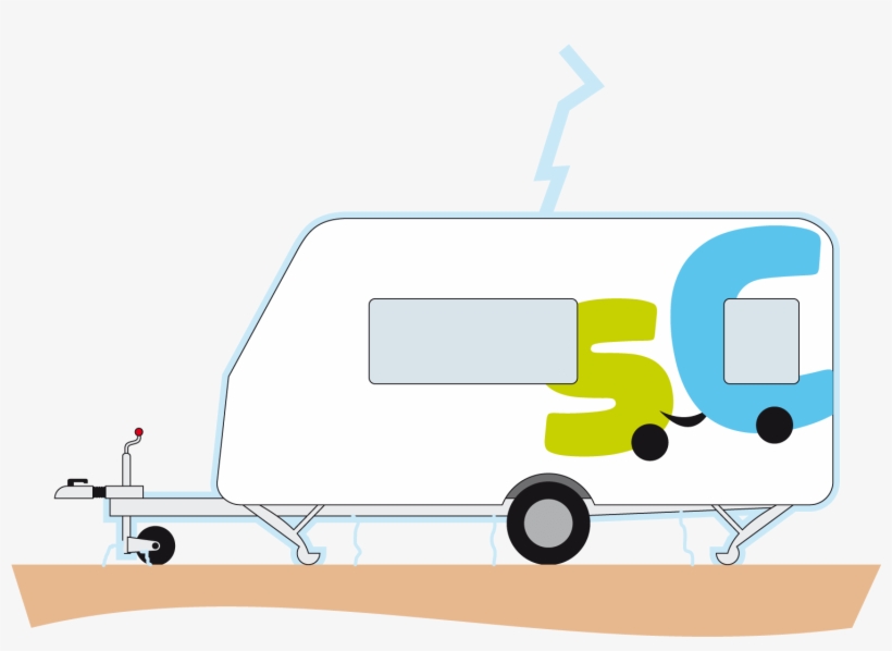 Al Caer Un Rayo Sobre La Caravana, La Corriente Eléctrica - Illustration, transparent png download