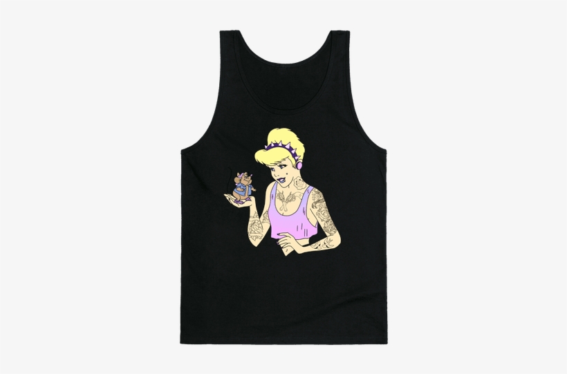 Pastel Goth Cinderella Tank Top - Forget Glass Slippers This Princess Wears Sneakers, transparent png download