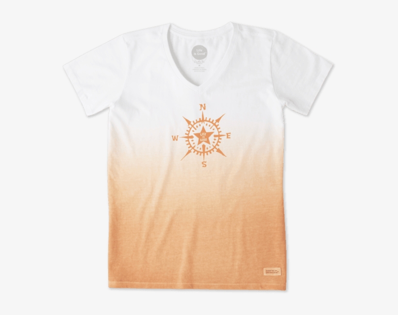 Women's Compass Star Crusher Vee - Active Shirt, transparent png download