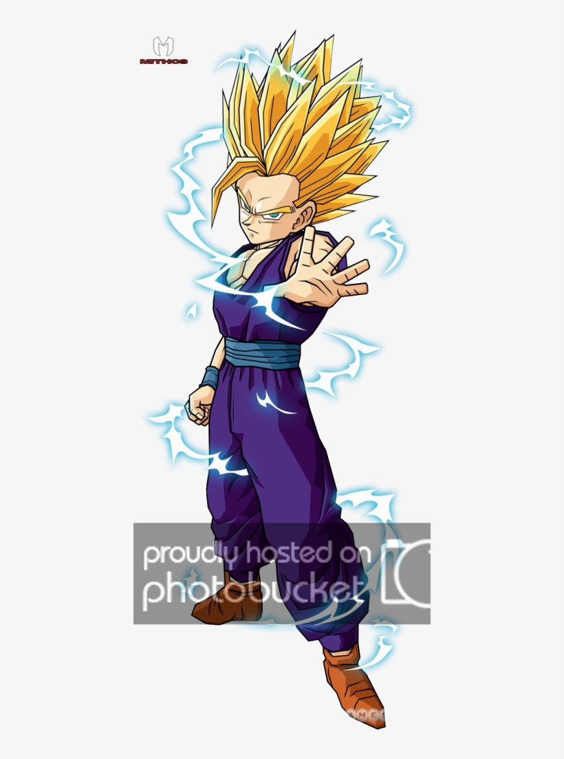 En El Estado De Super-sayajin, El Aura Aumenta De Intensidad - Dragon Ball Z Characters Gohan, transparent png download